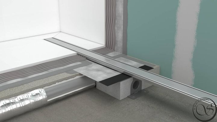 Душевой трап Hansgrohe, Верхняя часть RainDrain Original 80см, Brushed Stainless Steel (56198800) 56198800 фото