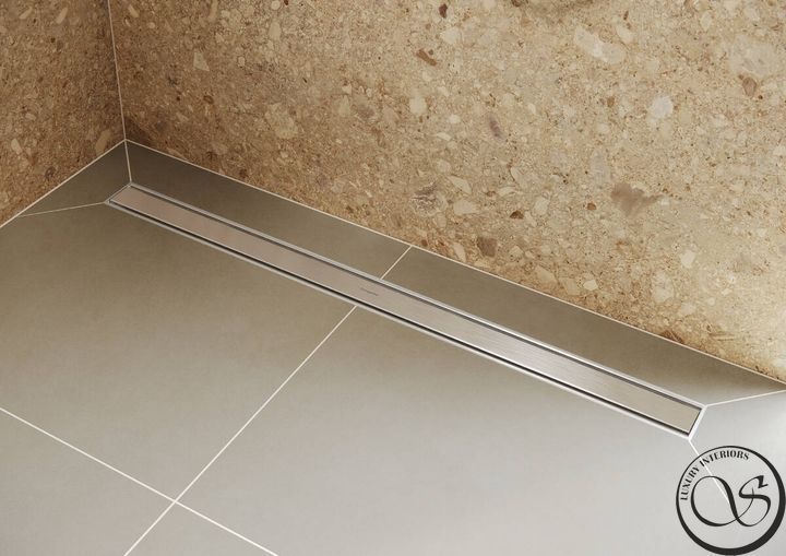 Душевой трап Hansgrohe, Верхняя часть RainDrain Original 80см, Brushed Stainless Steel (56198800) 56198800 фото