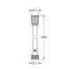 Furtun de dus GROHE 45973001 Relexaflex 1500 mm crom 45973001 foto 2