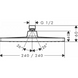 Верхний душ Hansgrohe Crometta E 240х240мм 1 jet (26726000) 26726000 фото 2