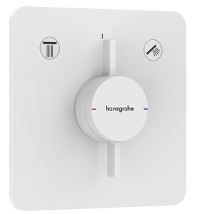 Смеситель скрытого монтажа Hansgrohe DuoTurn Q на 2 функции, Matt White (75414700) 75414700 фото