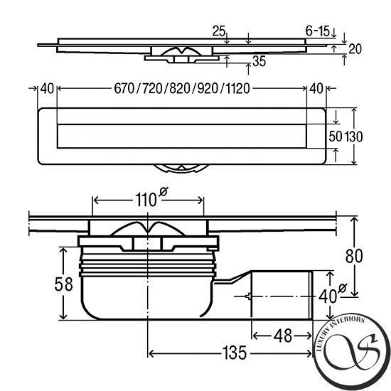Душевой лоток VIEGA ADVANTIX 753177 с решеткой Advantix Visign ER10&nbsp;L-900 753177 фото