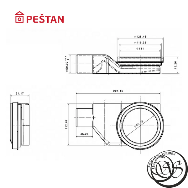 Душевой трап (линейный трап) Pestan Confluo Primo Line 650 мм 13702503 13702503 фото