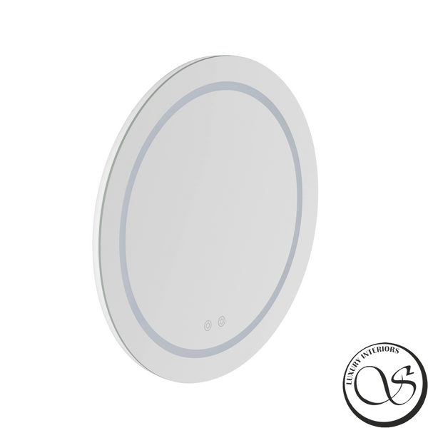Зеркало для ванной IMPRESE SAFIR Light m08608100SB подвесное круглое с фронтальной и настенной подсветкой 80см m08608100SB фото