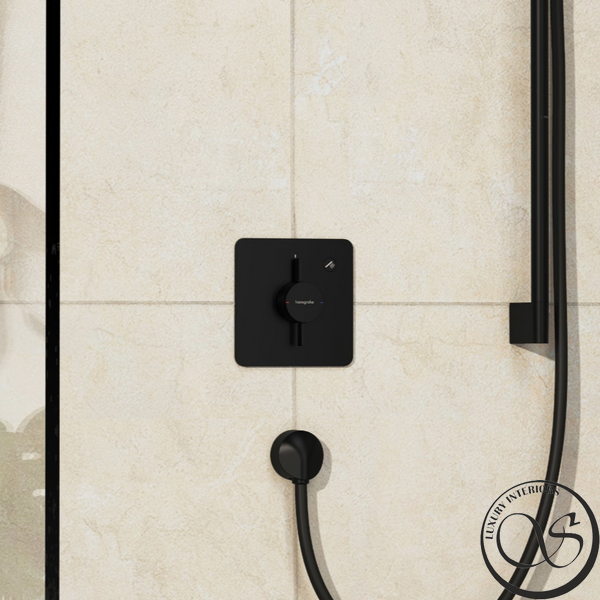 Смеситель скрытого монтажа Hansgrohe DuoTurn Q на 1 функцию, Matt Black (75614670) 75614670 фото