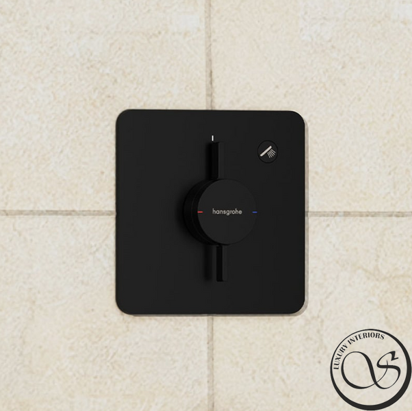 Смеситель скрытого монтажа Hansgrohe DuoTurn Q на 1 функцию, Matt Black (75614670) 75614670 фото