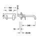 PROJECT-TRES Baterie lavoar de perete Crom 21130012 21130012 foto 2