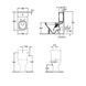 Vas WC compact Villeroy & Boch O.novo 56611001 cu spălare verticală, de podea, alb alpin 56611001 foto 2