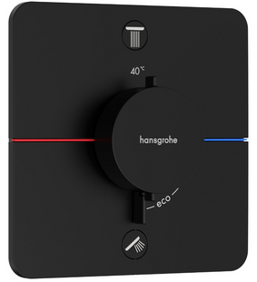 Hansgrohe ShowerSelect Comfort Q termostat ascuns pentru 2 funcții, negru mat (15583670) 15583670 foto