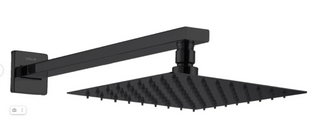 Cascada R85 cabină de duș, 250*250 mm, suport, inox, mat negru 1586.180104 foto