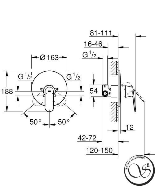 Смеситель для душа GROHE Eurosmart Cosmopolitan 32880000 фото