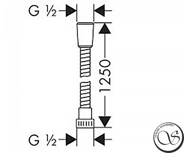 Furtun dus 125 cm HANSGROHE MARIFLEX 28152000 28152000 foto