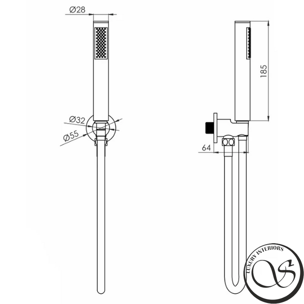 Sistem de dus VOLLE SISTEMA R 1585.090105 cu termostat ascuns 1585.090105 foto