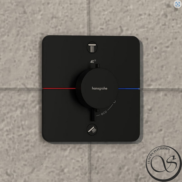 Термостат скрытого монтажа Hansgrohe ShowerSelect Comfort Q на 2 функции, Matt Black (15583670) 15583670 фото