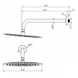 Sistem de dus VOLLE SISTEMA R 1585.090105 cu termostat ascuns 1585.090105 foto 3