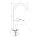 Baterie bucatarie IMPRESE KVETA 55490 crom 55490 foto 2