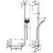 Set de duș HANSGROHE Unica Comfort Raindance Select S 120 26326400 foto 2