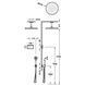 Sistem de duș ascuns TRES-CLASIC cu control electronic Bronz 09226202LV foto 2