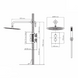 Sistem de dus VOLLE SISTEMA R 1585.090105 cu termostat ascuns 1585.090105 foto 4