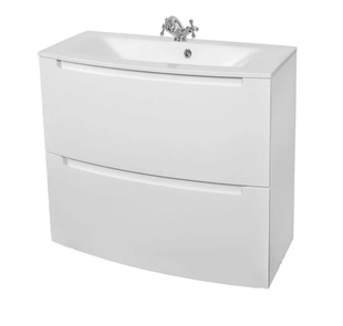 Dulap de baie suspendat AQUARODOS HEADWAY 100 cu lavoar, 520x800x460 mm, alb HEADWAY 100 foto
