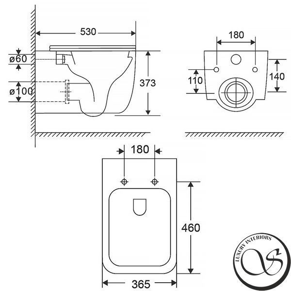 WC suspendat IMPRESE BILOVEC c06800903 53*36.5*37.3 cm scaun rasucit duroplast c06800903 foto