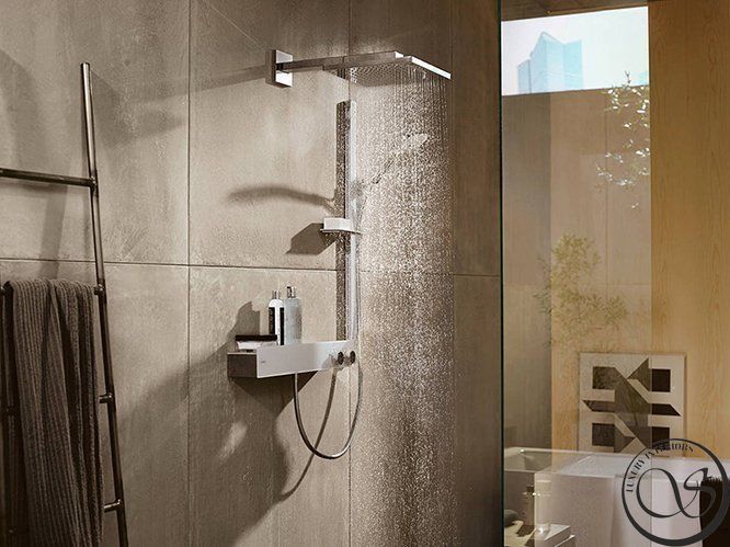 Duș de cap Hansgrohe Raindance E 300 1jet, alb mat (26238700) 26238700 foto