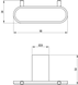 Крючок для полотенца DEANTE ROUND ADR_D121, двойной, 90 x 38 x 50 мм, titanium ADR_D121 фото 2
