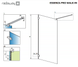 Душевая перегородка RADAWAY 10103090-04-01 ESSENZA PRO WHITE WALK-IN 90 см 10103090-04-01 фото 2