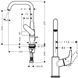 Baterie de lavoar Hansgrohe Focus E 240 cu garnitură pop-up, crom (31609000) 31609000 foto 8