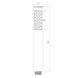 Set dus IMPRESE BRENTA (suport furtun dus de mana 1 mod) nichel ZMK081906100 foto 2