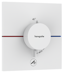 Термостат скрытого монтажа Hansgrohe ShowerSelect Comfort E HighFlow на 1 функцию, Matt White (15575700) 15575700 фото