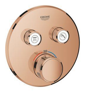 Смеситель для душа Grohe Grohtherm Smartcontrol 29119DA0 встраиваемый термостатический 2 режима Brushed Warm Sunset 29119DA0 фото