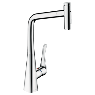 Baterie chiuveta Hansgrohe 73816000 Metris M71 cu duș extrabil 73816000 foto