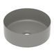 Lavoar pe blat 35,8*35,8*13,7 cm rotund, gri mat i11102MG foto 1
