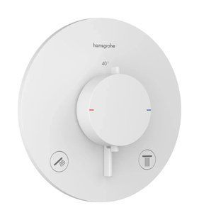 Термостат скрытого монтажа Hansgrohe Ecostat Comfort S 2 function 33715700 белый матовый 33715700 фото