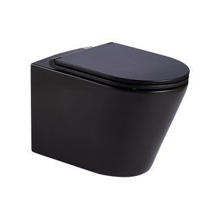Подвесной унитаз IMPRESE VLTAVA c06309610 (51,5*36.5*35.5 см, twist, сиденье duroplast), черный матовый c06309610 фото