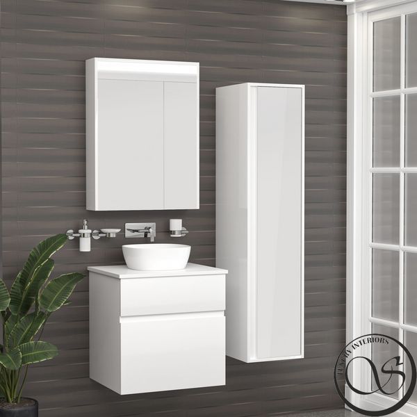 Пенал для ванной комнаты IMPRESE BLATNA f3283W подвесной&nbsp;150*40*35см&nbsp;белый f3283W фото