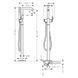Baterie de baie Hansgrohe Tecturis S pentru pardoseală (73440670) 73440670 foto 3