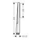 Duș de m&acirc;nă Hansgrohe Pulsify E 100 1jet EcoSmart, negru mat (24320670) 24320670 foto 2