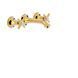 TRES-CLASIC Baterie lavoar din perete fara sticla Aur 24K 24215102OR foto 1