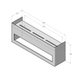 Suport pentru prosoape cu raft DASKE Keyka TR/K-1062G-A Adhesive TR/K-1062G-A foto 3