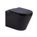 Подвесной унитаз IMPRESE VLTAVA c06309610 (51,5*36.5*35.5 см, twist, сиденье duroplast), черный матовый c06309610 фото 1