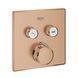 Смеситель для душа GROHE Grohtherm Smartcontrol 29124DL0 встраиваемый термостатический 2 режима Brushed Warm Sunset 29124DL0 фото 1