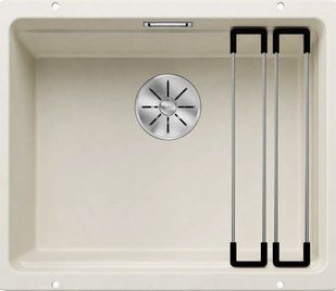 Chiuvetă de bucătărie Blanco Etagon 500-U 527075, din piatră albă moale, 500x400x200mm 527075 foto