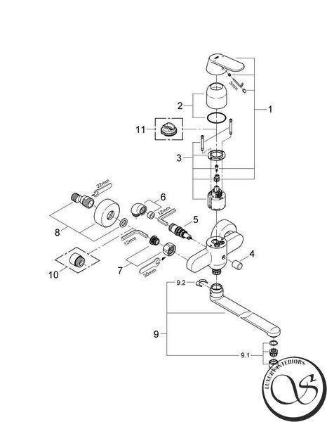Смеситель для ванны Grohe Eurosmart Cosmopolitan, хром 32847000 фото