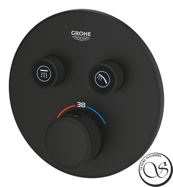 Baterie dus GROHE Grohtherm Smartcontrol 29507KF0 incorporat termostatic 2 moduri Phantom Black 29507KF0 foto