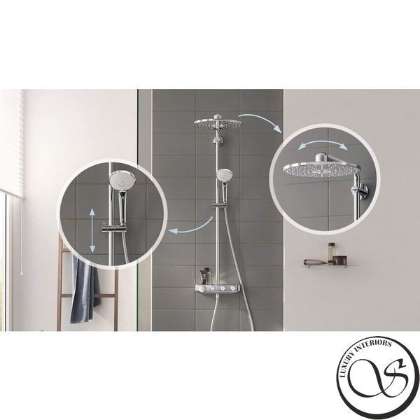 Sistem de dus cu termostat pentru montare pe perete GROHE 26507000 foto