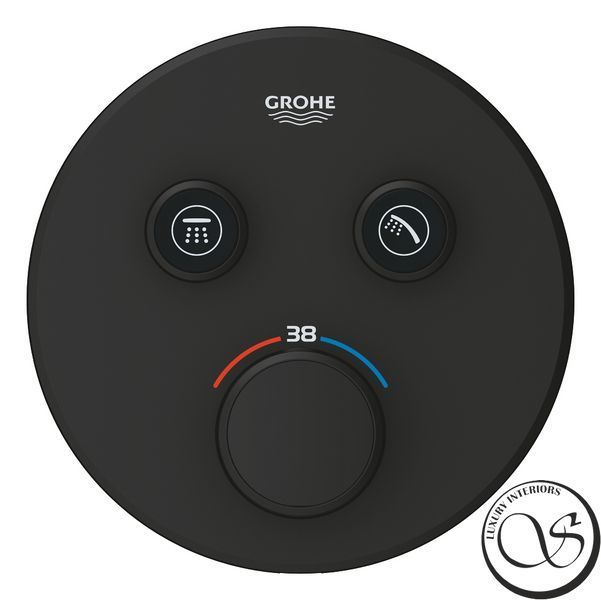 Baterie dus GROHE Grohtherm Smartcontrol 29507KF0 incorporat termostatic 2 moduri Phantom Black 29507KF0 foto