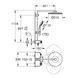 Sistem de dus cu termostat pentru montare pe perete GROHE 26507000 foto 7