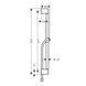 Душевая штанга Hansgrohe Pulsify S 65 см со шлангом 160 см, Matt Black (24400670) 24400670 фото 2